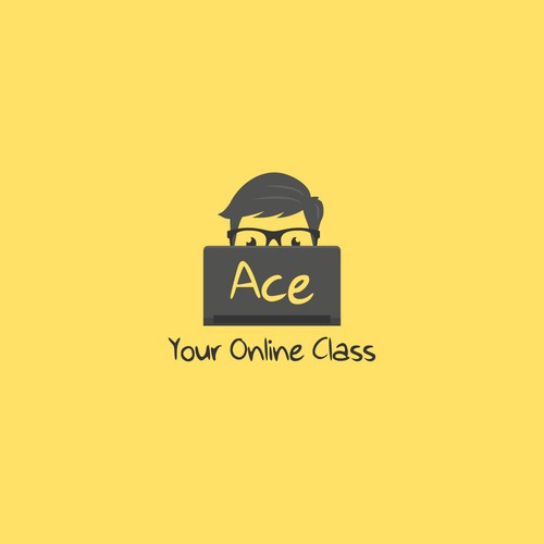 Study logo with the title 'Fun, yet simple logo for an online course'