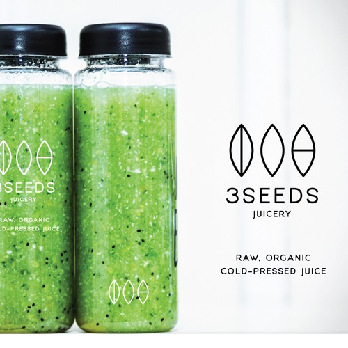 Organic design with the title 'Elegant and simple logo design for organic cold-pressed juice'