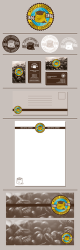 Drink brand with the title '1896 Coffee Company Branding'