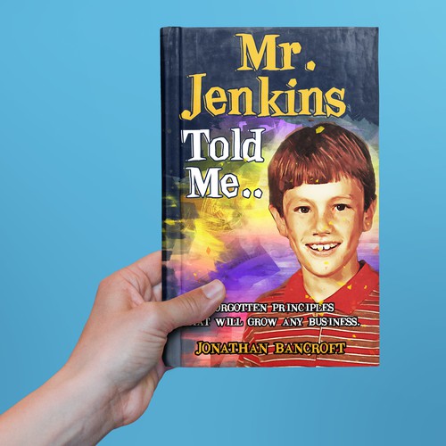 Watercolor book cover with the title 'Mr. Jenkins Told Me'