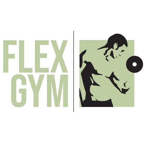 Gym brand with the title 'Vintage industrial design for GYM'