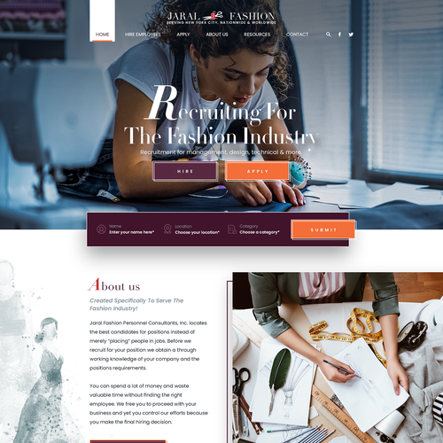 Fashion website with the title 'JaralInc.com'