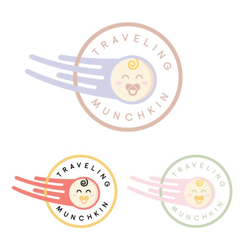 Baby brand with the title 'Traveling Munchkin Logo'