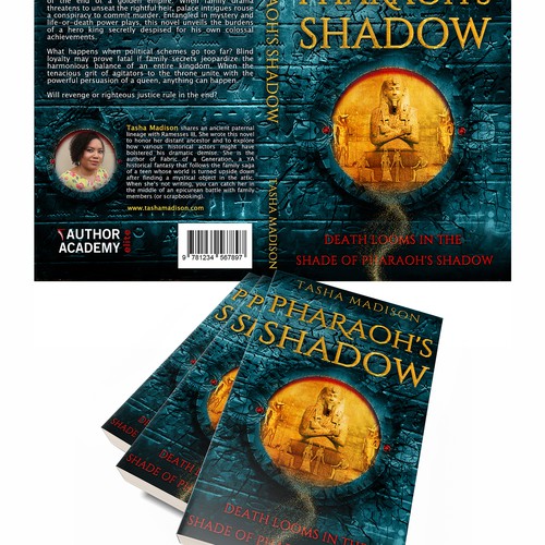 Pharaoh design with the title 'Fantasy Book Cover'