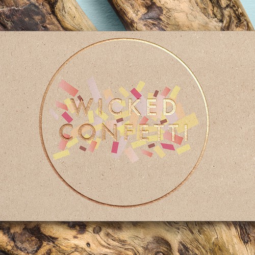 Pink brand with the title 'Golden Wicked Confetti'