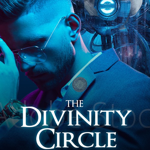 Futuristic book cover with the title 'New Novel Series: Crime Adventure '