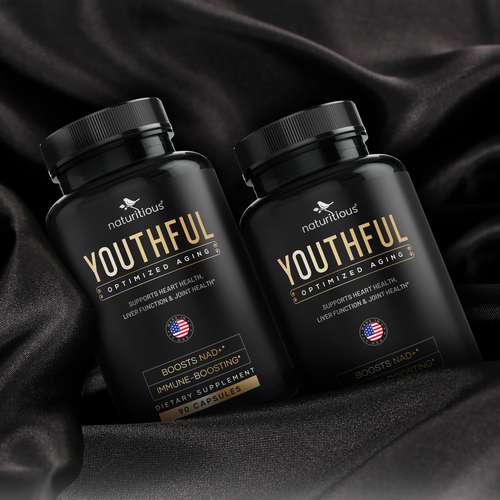 Gold label with the title 'Youthful'