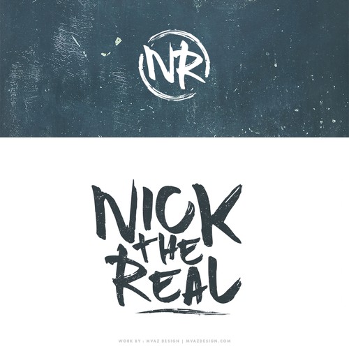 Brush lettering design with the title 'Brush Script Modern Font'