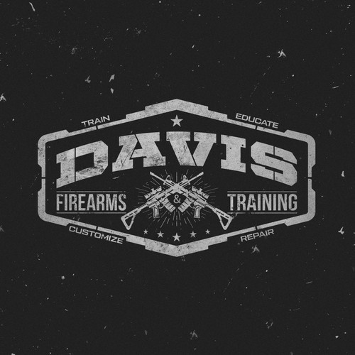 Army design with the title 'Logo design for Davis Firearms Training'