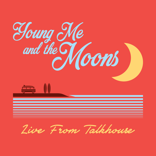 80s design with the title 'Young Me and the Moons T-Shirt'