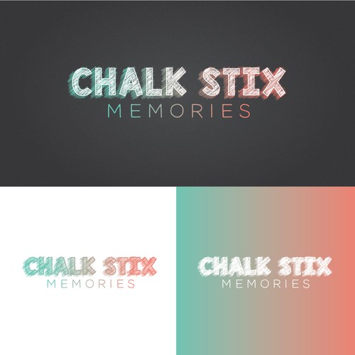 Chalkboard design with the title 'Clean, hand-drawn style logo for a chalk marker supply company'