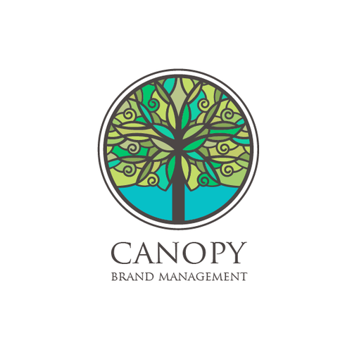 Garden design with the title 'Tree Logo'