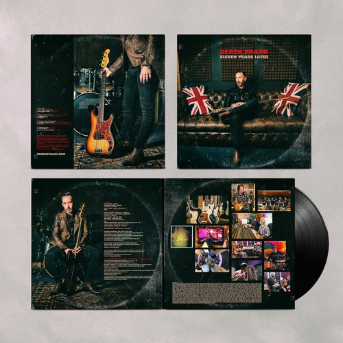 Album design with the title 'LP album design'