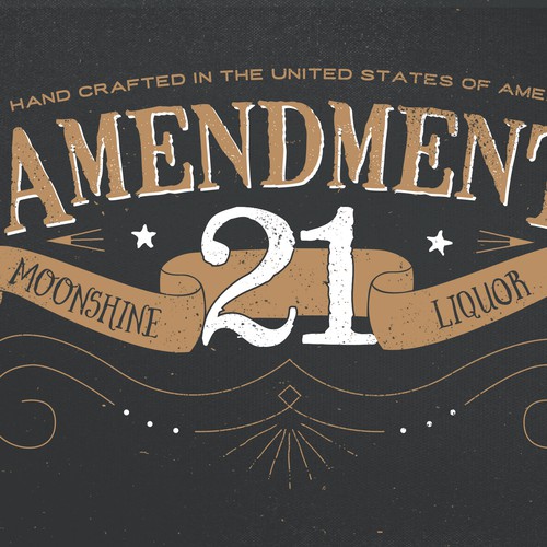 Moonshine logo with the title 'The next huge moonshine - Amendment 21!'