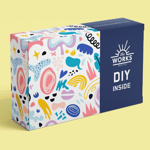 White packaging with the title 'Package for DIY kits'