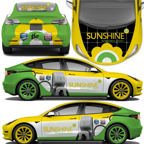 Decal design with the title 'car wrap'