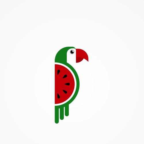 Watermelon logo with the title 'No Name just the Logo, Company Name starts with a F'