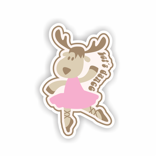 Bullet design with the title 'Sticker design.'