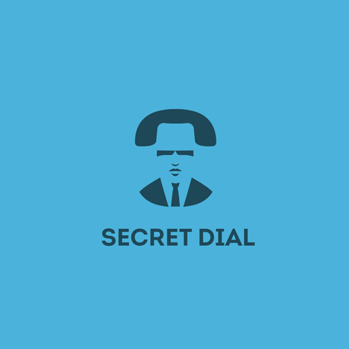 Investigation logo with the title 'A negative-space logo '