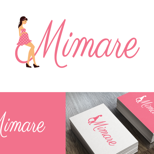 Pregnancy logo with the title 'Cute logo for a brand new maternity clothes company. '
