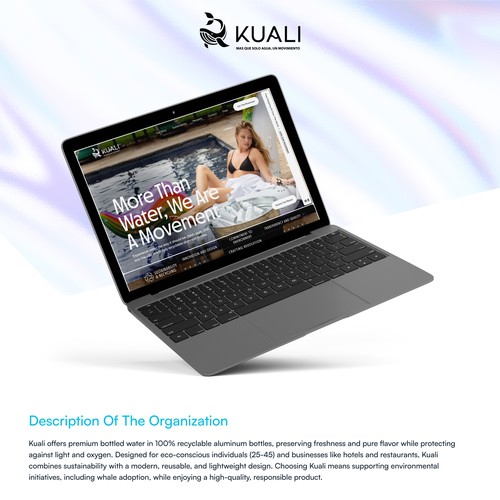 Drink website with the title 'Kuali'