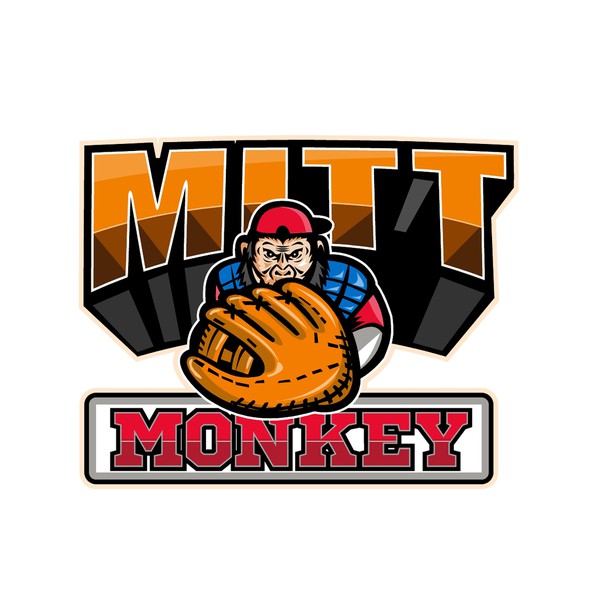 Baseball mitt logo with the title 'Mitt Monkey'