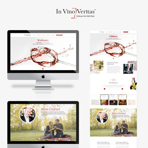 Wine website with the title 'Wine Critic and Teacher'