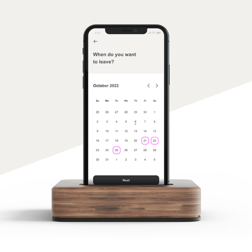 Traveling design with the title 'Design for ride sharing app'