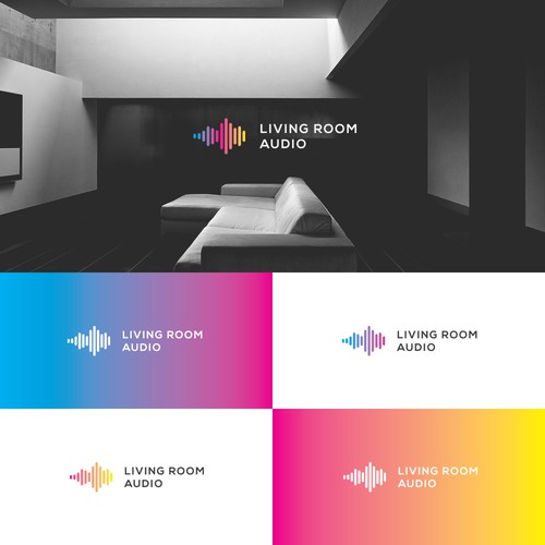 System design with the title 'Living Room Audio'
