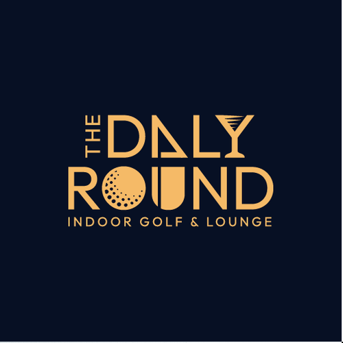 Lounge design with the title 'Golf themed logo for The Daly Round bar'
