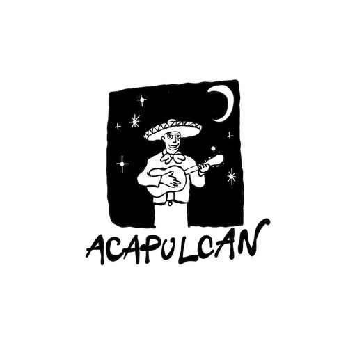 Concept art design with the title 'Acapulcan'