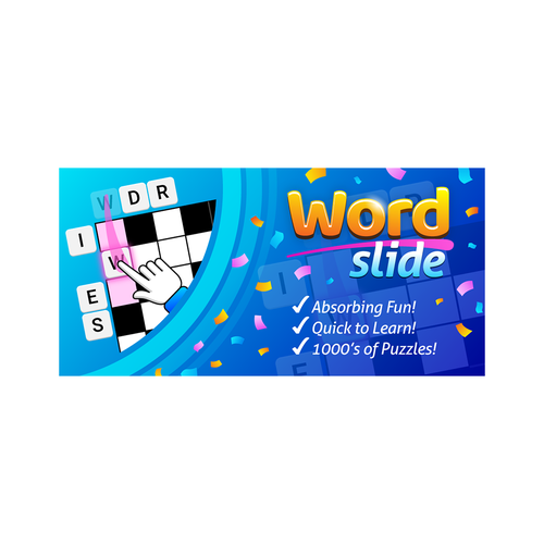 Word design with the title 'Word Slide FEATURED GRAPHICS'