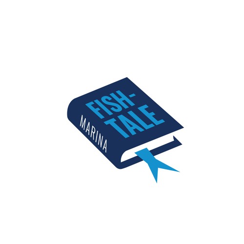Bookmark logo with the title 'Statement logo for a marina'