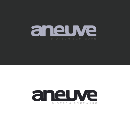 Biotech logo with the title 'Flat Text based logo for "aneuve" - means "a new" or just "new"'