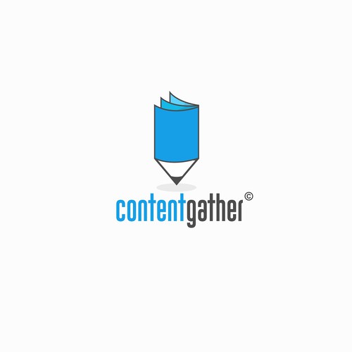 Writing logo with the title 'Content Gather'