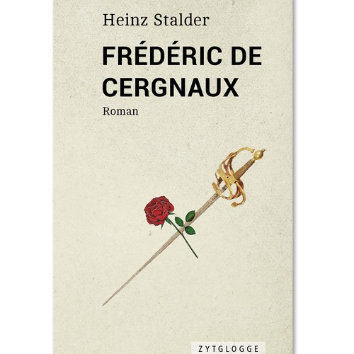 Minimal book cover with the title 'Frédéric de Cergnaux'