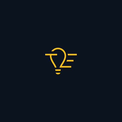 Bulb design with the title 'T2E'