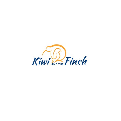 Kiwi logo with the title 'Logo for Kiwi and the Finch'