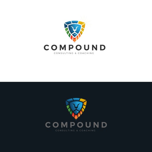 Lion brand with the title 'Business Consulting'