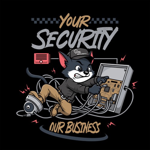 Business t-shirt with the title 'MTC Security T-shirt'