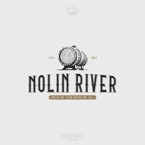 Bourbon logo with the title 'Nolin River'