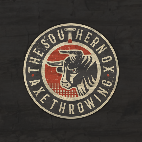 Bull logo with the title 'Bold  unique rustic/vintage logo '