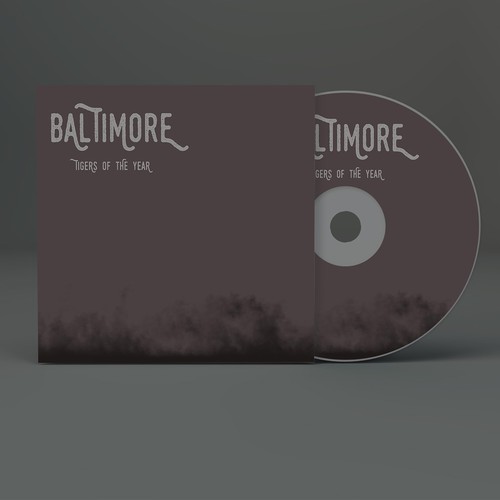 Band illustration with the title '2 - ALBUM COVER FOR BALTIMORE BAND'