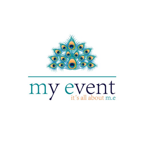 Peacock logo with the title 'Create a Fun logo for Wedding Industry Entertainment'