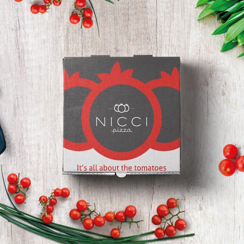 Pizza packaging with the title 'NICCI Pizza'