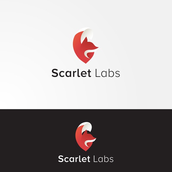 Scarlet logo with the title 'Logo for marijuana lab'