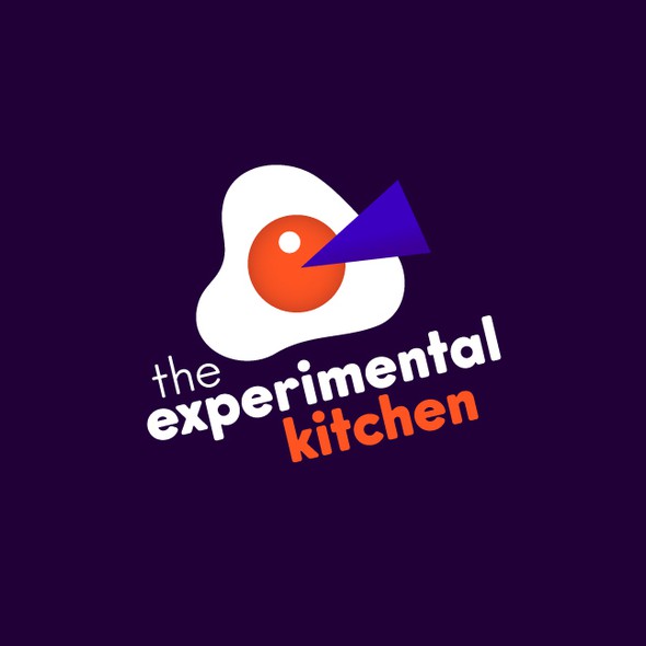 Modern logo with the title 'The Experimental Kitchen'