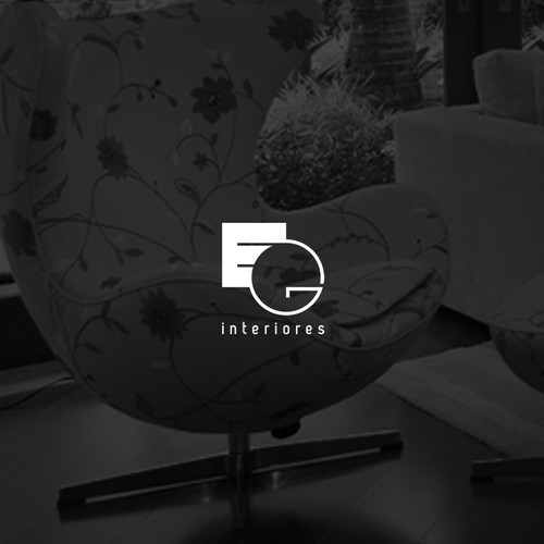 Black and white logo with the title 'Finalist :: Upscale Brazilian interior design studio'