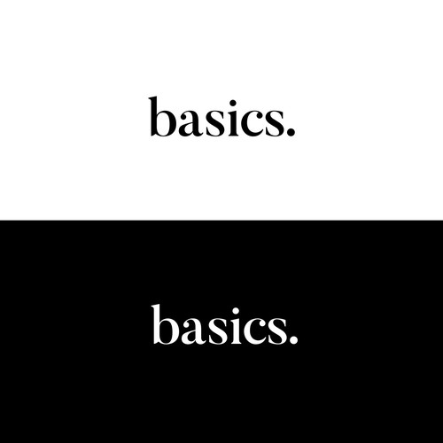 Basic design with the title 'Bold and timeless logo '