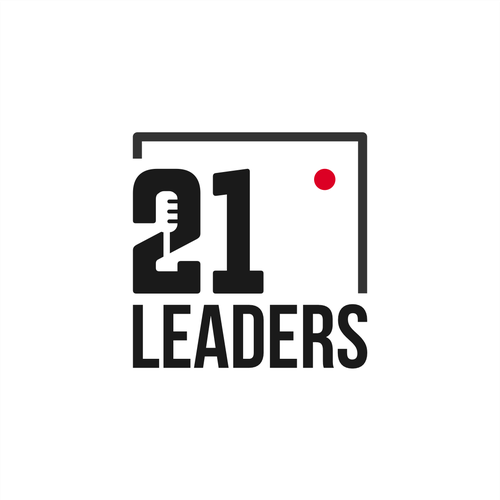 Microphone design with the title '21 Leaders'